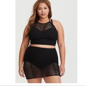 BLACK CROCHET SWIMSUIT